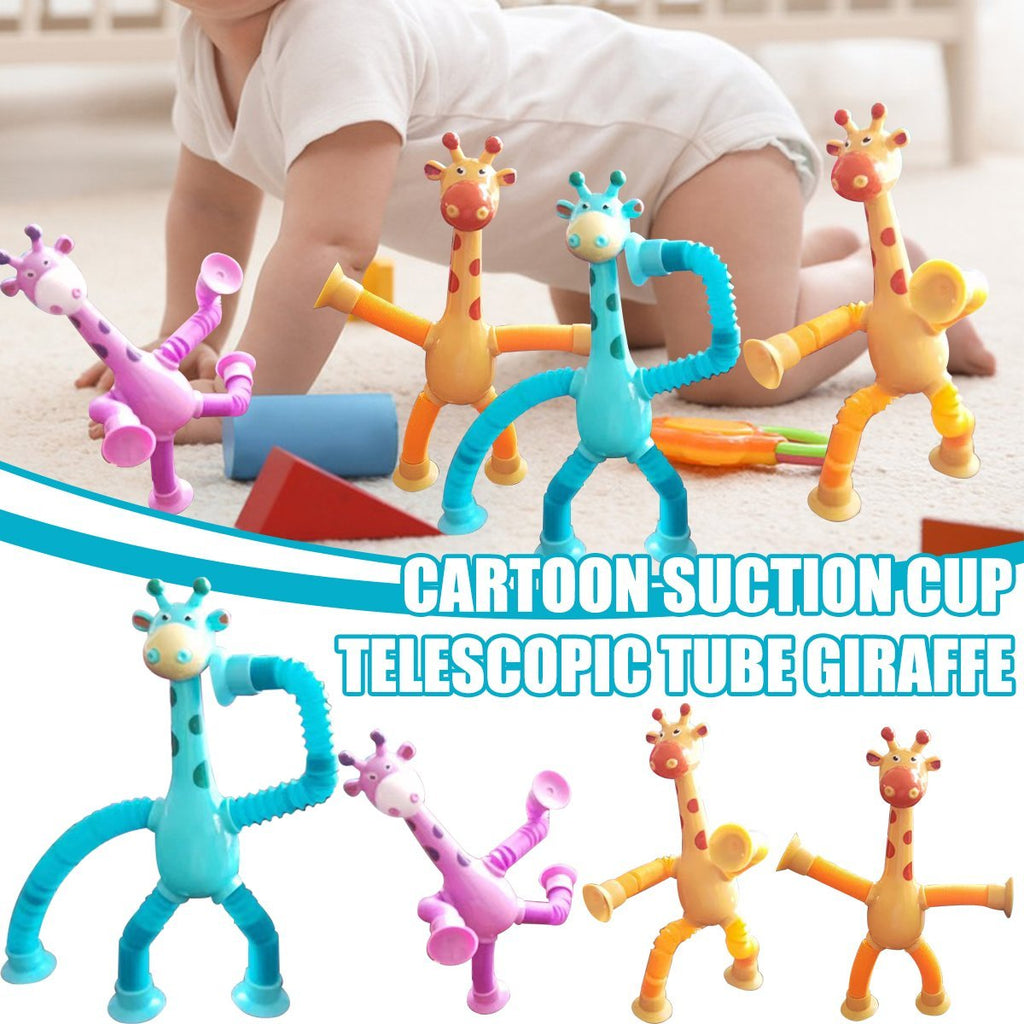 Giraffe Tubes Sensory Toys Novelty Spring Fidget