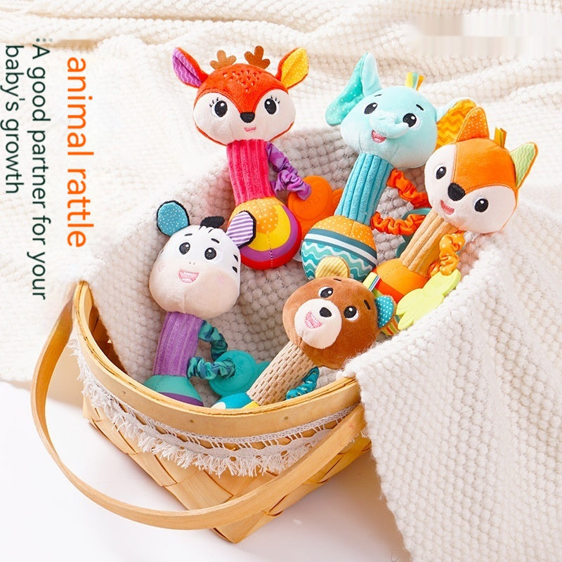 Plush Doll Baby Toy Comfort Handbell