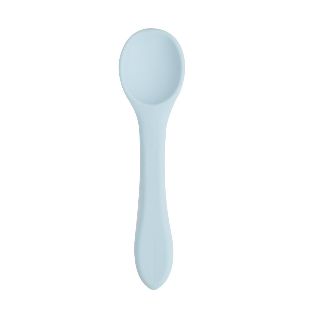 Baby Silicone Bowl Spoon Fork Food Grade